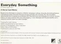 Everyday Something: back of the postcard