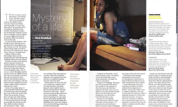 Evening Standard review of Dreams of a Life